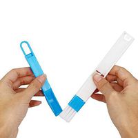 Luntus 2 in 1 Screen Keyboard Drawer Wardrobe Corner- Dust Removal Cleaning Brush Window Slot Brush Dustpan Multi-Function Tool