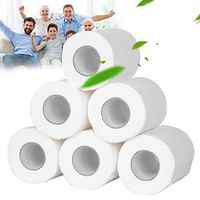 AMEOY Toilet Paper - 2/4/6 Roll Toilet Paper Bulk Roll Bath Tissue Bathroom White Soft 4 Ply for Home