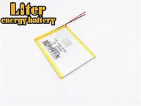 BIHUADE 3.7V 3000mAh 357095 Polymer Lithium Li-ion Battery Rechargeable Lithium Polymer Li-Po Battery for MP4 GPS MP3 Bluetooth Stereo DIY Gift (357095)