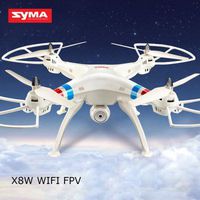 2015 New Version Syma X8W WiFi Real Time Video 2.4G 4ch 6 Axis Venture with 2MP Wide Angle FPV Camera RC Quadcopter RTF