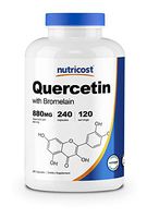 Nutricost Quercetin 880mg, 240 Veggie Capsules with Bromelain (165mg) - 120 Servings - Gluten Free, Non-GMO
