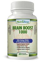 MAXIMUM STRENGTH Brain Boost Supplement for Increased Focus, Memory & Clarity - All Natural Nootropic w/ Ginkgo Biloba, Bacopa, Phosphatidylserine, & St John’s Wort -VEGAN- One A Day - 2 Month Supply