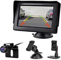 Reversing Backup Camera kit Reverse Camera with 4.3'' LCD Monitor IP68 Waterproof Night Vision Rearview Backup Camera Parking Assistance System for Vans, Cars, Trucks, RVs