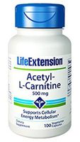 Acetyl-L-Carnitine 500 mg, 100 Vegetarian Capsules-Pack-3