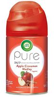 Air Wick Pure Freshmatic Refill Automatic Spray, Apple Cinnamon Medley, 1ct, Air Freshener, Essential Oil, Odor Neutralization, Packaging May Vary