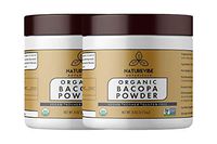 Organic Bacopa Powder (16oz) (2 Pack of 8oz Each), Bacopa Monnieri | Gluten Free and Non-GMO | Ayurvedic Herbal Supplement | Supports Immunity System