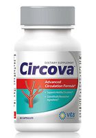 Circulation and Vein Support Formula | Circova Contains L Arginine, Niacin, and Hawthorne for Naturally Improved Blood Flow and Blood Pressure | 90 ct.