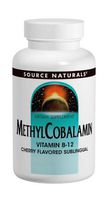 Source Naturals MethylCobalamin Vitamin B-12 1000mcg Cherry Flavored - 30 Lozenges
