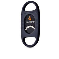 Colibri Firebird Nighthawk Quality Cigar Cutter Double Blade 60 Ring Gauge (BLACK)
