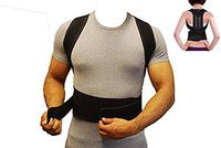 Brand New Double Pull Lumbar Lower Back Support Brace Exercise Belt Back Support Posture Correction Adjustable (S:Waist Length fits 27.5-33.4", Black) (L)