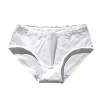 Theoylos Women's Underwear Seamless Cotton Panties Ladies Elastic Breathable Briefs Cozy Low Rise Briefs Underwear White
