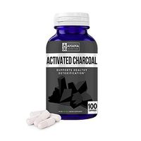 Ahana Nutrition Activated Charcoal Capsules for Detoxification, Gas, Hangovers & Teeth Whitening (450mg – 100 Capsules)