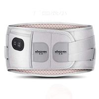 QINJLI Massage Belt USB Charging Electric Heating Vibration Moxibustion Hot Compress Adjustable Support Resin Strip Elastic Strap Built-in Pocket Intelligent Temperature Control