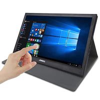 JOHNWILL Touch Screen Portable Monitor 15.6" Portable Touchscreen Monitor IPS LCD 1920x1080P Monitor HDMI/USB/Speaker Built-in Raspberry Pi PS3 PS4 Xbox 360 Compatible PC Monitors