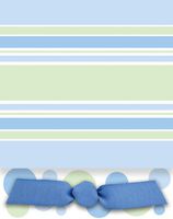 Blue Dots and Stripes Baby Boy Printable Birth Announcement