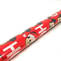 Christmas Wrapping (Bonus Jiggy Themed Writing Tool) Holiday Paper Gift Greetings 1 Roll Design Festive Mickey Mouse