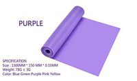 Aimee_JL Professional Latex Resistance Bands For Upper and Lower Body Exercise, Physical Therapy, Lower Pilates, At-Home Workouts, and Rehab,Size： 1500MM150MM0.35MM (Purple)