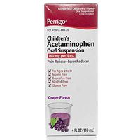 Children's Acetaminophen Oral Suspension Grape Flavor 160mg/5mL 4 FL OZ (118mL)