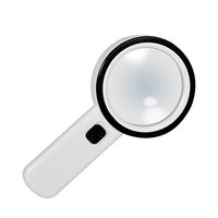 Kadaon Handheld 20x Magnifying Glass - Lens with 12 LEDs - Lightweight Durable ABS Frame - Scratch Resist Clear Lens Loupe –Ideal for Reading, Crafts, Needlework, Jewelry, Hobbies