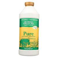 Buried Treasure 70 Plus Plant Derived Pure Colloidal Mineral Supplement, 12 pack 32 oz. each