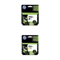 HP 950XL Black High Yield Original Ink Cartridge (CN045AN) and HP 951XL Yellow High Yield Original Ink Cartridge (CN048AN) Bundle