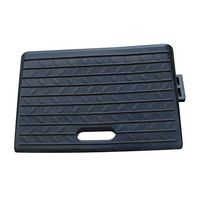 ZnMig Solid Rubber Threshold Ramp Durable Rubber Road Along The Slope 6cm Slope Pad Step Step Pad Road Along The Ramp Speed Belt (Color : Black, Size : 50x25x12cm)