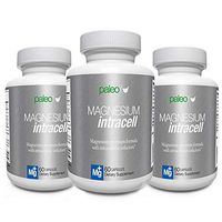 Magnesium INTRACELL - Paleo Life - High Absorption Magnesium Intracell 500 mg - Powerful Formula with Taurine, Folic Acid, Vitamin B6, B12 Vitamin (3)