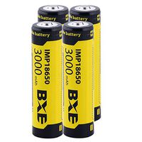4Pcs 3.7v 3000mah battery Button Top Rechargeable Lithium Batteries (4-pack) for Led Flashlight Headlamp Power tool