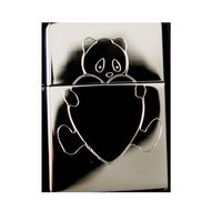 Lighter - Panda and Heart High Polish Chrome - Star Int. Inc Brand