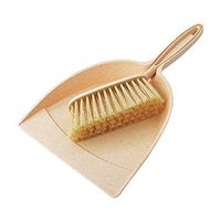 Adornty Mini Desktop Sweep Cleaning Brush Small Broom Dustpan Broom Dustpan Set Keyboard Brush, for Table Laptop Office Desk Car Counter Drawer,Yellow