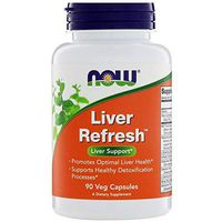 Liver Refresh Liver Support Herbal Enzyme Blend Milk Thistle Extract Artichoke Beet Raspberry Grape Seed Turmeric Barberry Pancreatic Enzymes 90 Veg Capsules