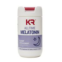 KR Wellness Melatonin, Sleep Improvement, with Vitamin B6, Dietary Supplement, 60 Tablets