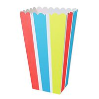 Meri Meri Popcorn Boxes, Set of 8 Boxes (Striped)