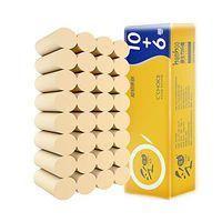 Abendedian Roll Paper Bamboo Pulp Color Toilet Tissue Roll of 12 4Ply Toilet Paper Kitchen Bathroom Tissue (Bamboo Pulp, 16Rolls)