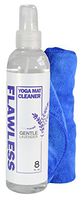 Clean Flawless Yoga Mat Cleaner | All Natural Ingredients, 100% Organic Essential Oils | Cleans, Restores, and Freshens Yoga Mats | Included Microfiber Towel (Gentle Lavender)