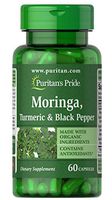 Puritan's Pride Moringa, Turmeric & Black Pepper, 60 Capsules