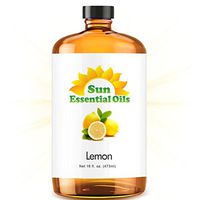 Lemon Essential Oil (Huge 16oz Bottle) Bulk Lemon Oil - 16 Ounce