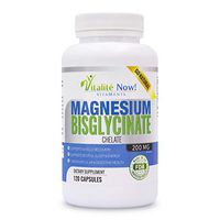 Magnesium Bisglycinate 200mg 100% Chelate - Max Absorption & Bioavailability, Fully Reacted & Buffered, No Laxative Effect - Sleep, Energy, Stress, Anxiety, Leg Cramps, Headaches - Non-GMO