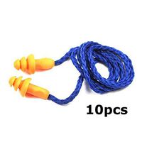 10Pcs/lot Soft Silicone Corded Ear Plugs ears Protector Reusable Hearing Protection Noise Reduction Earplugs Earmuff