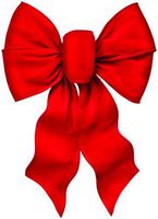 Holiday Trims 7371 Bow 7Loop Wire Dlx Redvel