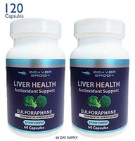 Beaver Brook Sulforaphane from Broccoli Sprout 400 mcg All Natural Dietary Supplement 60 Capsules - 2 Pack