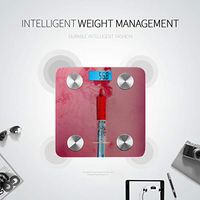 Colorful Cosmetics Makeup Body Weight Digital Scale Bathroom Scale Fat Measurement Tool Tracks 8 Key Compositions Analyzer Sync with Fitness Apps 400 Lbs
