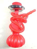 Silicone Mini 10' Hookah Portable Unbrakable For Travel, Outdoor and Home Shisha Hooka (Red)
