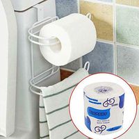 Mcree 10 Rolls 3-Layers Toilet Paper Bath Tissue Regular Capacity Paper for Daily Use(Total 750g/1.65pound)