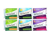 80 pads Winalite Sanitary Napkin Day over Night Pantiliner WinIon Anion Pad mix