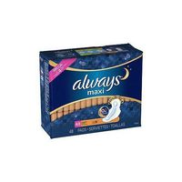 Always - Maxi Pads Overnight with Flexi-Wings - 48 ea