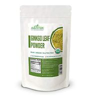 Ginkgo Biloba Leaf Powder | Supports Healthy Aging, Memory, Focus, Mood Stability and Concentration – Pure 100% Natural, Vegan, Non GMO and Certified Organic Ginkgo Leaf Powder (1 Pound)