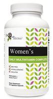 Dr Qutab The Doctor's Doctor, Women's Daily Multi Vitamin Complete, Methylated & Active Formula, Hypoallergenic, Chelated, Non GMO, Gluten & Dairy Free, 120 Vegetarian Capsules