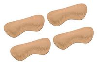 VSUDO Leather Shoe Heel Liner, Shoe Heel Insert, Heel Cushion Inserts, Heel Pads, Heel Insoles, Heel Grips, Design for Men or Women Loose Shoes, Protect Your Heel[2 Pairs-Brown-Leather]