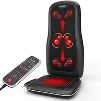 TENKER Shiatsu Back Massager Seat Cushion Massager Chair with 3D Shiatsu Deep Kneading, Pressing, Rolling and Vibrating, Soothing Heat Function, for Home, Office and Car【2020 Upgraded Version】